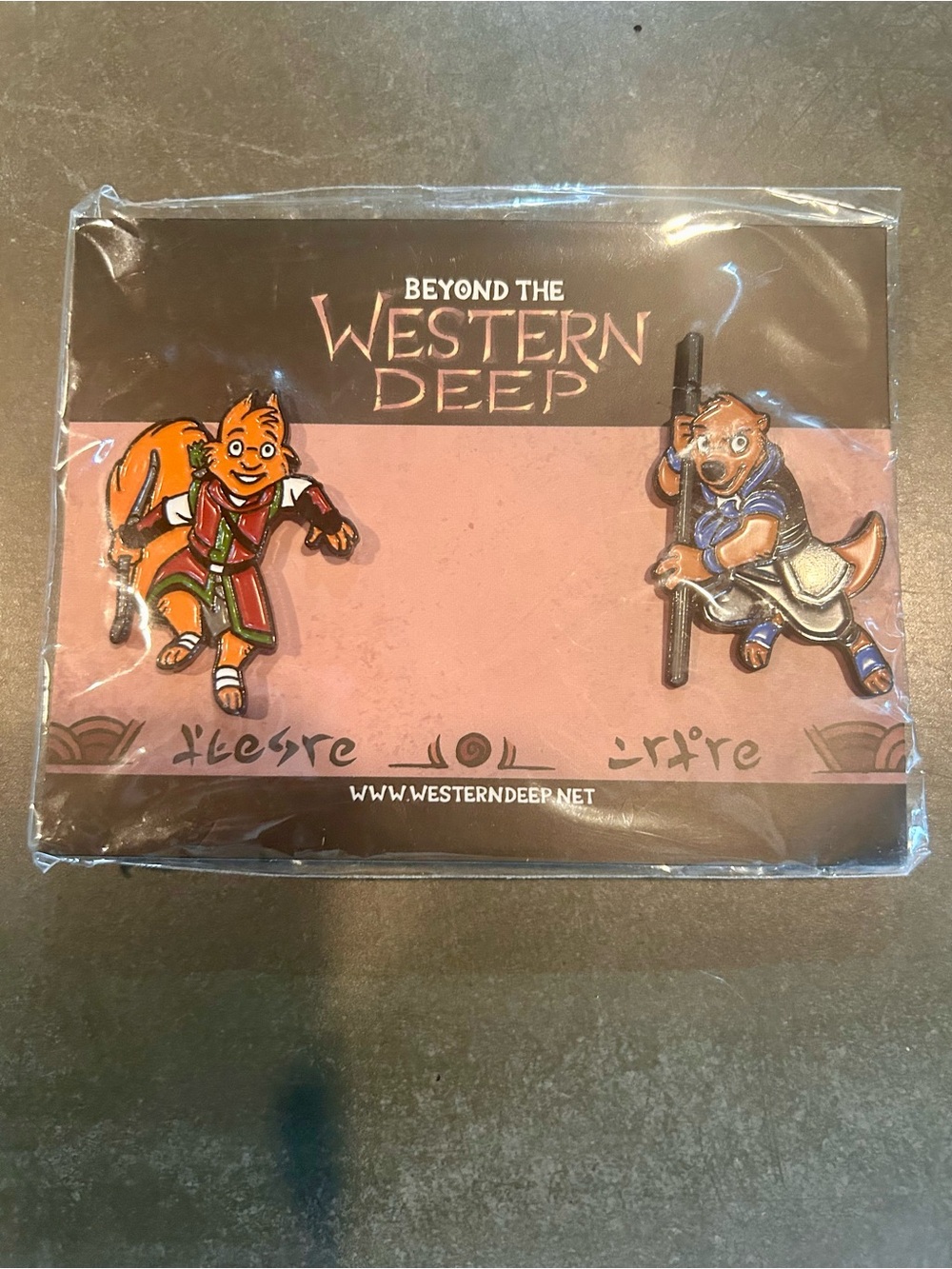 Beyond the Western Deep Enamel Pin Set - Quinlan & Hardin NEW